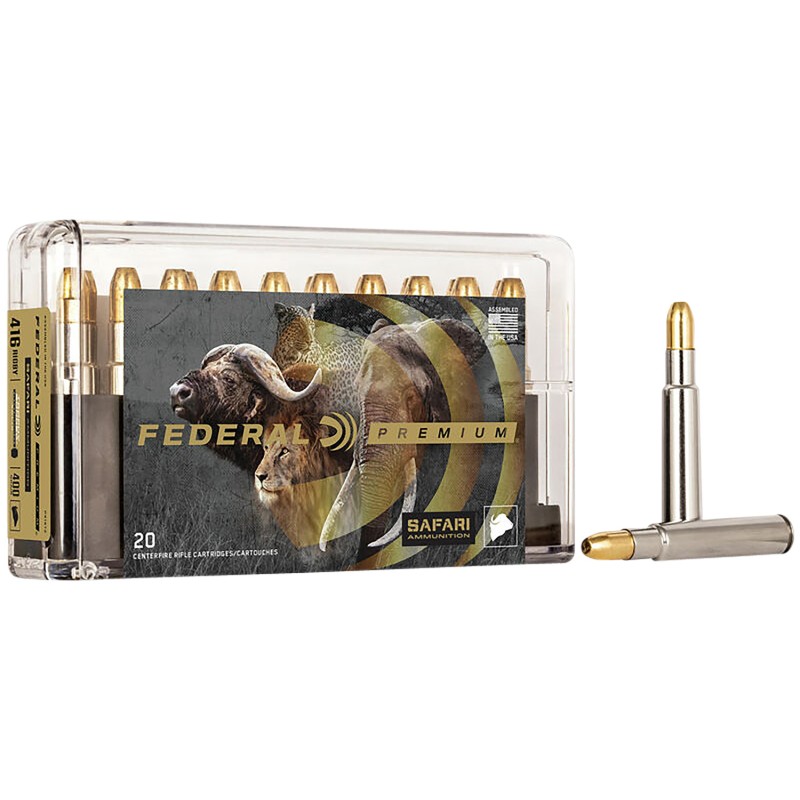 Federal P416T2 Premium Safari CapeShok 416 Rigby 400 gr Trophy Bonded Sledgehammer Solid 20 Per Box 10 Case