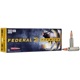 Federal P300WSMB Premium  300 WSM 180 gr Nosler Partition 20 Per Box 10 Case