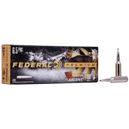 Federal P65PRCTA1 Premium Terminal Ascent 6.5 PRC 130 gr Terminal Ascent 20 Per Box 10 Case