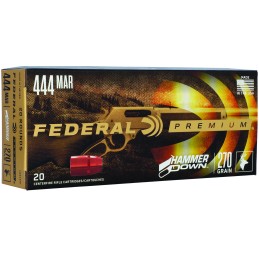 Federal LG444M1 Premium HammerDown 444 Marlin 270 gr Bonded Hollow Point 20 Per Box 10 Case