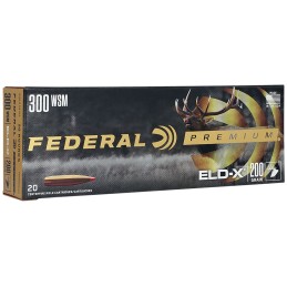 Federal P300WSMELDX1 Premium ELDX 300 WSM 200 gr Hornady ELD X 20 Per Box 10 Case