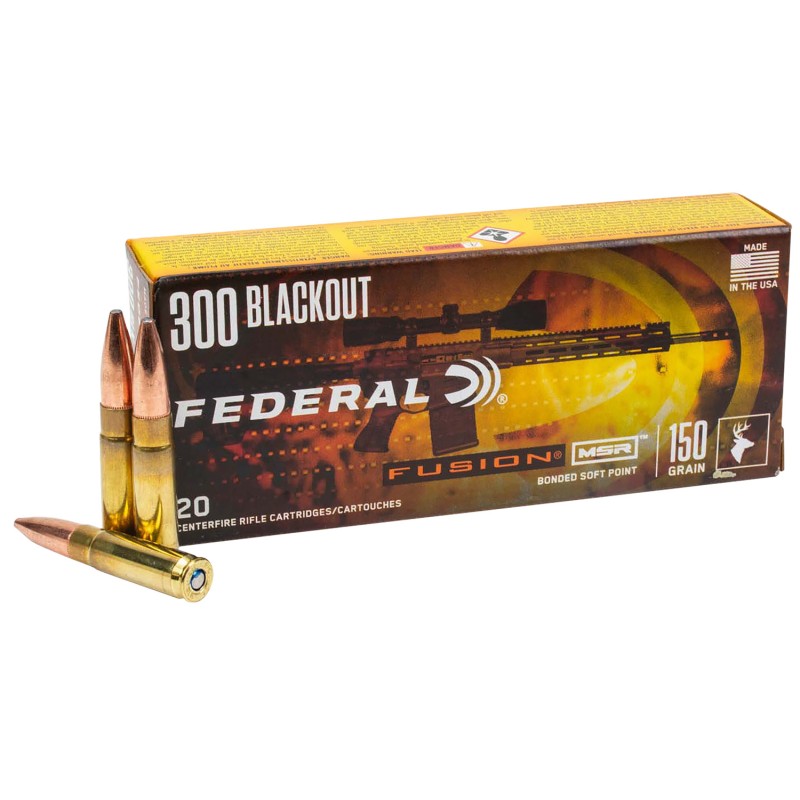 Federal F300BMSR3   300 Blackout 190 gr 20 Per Box 10 Case