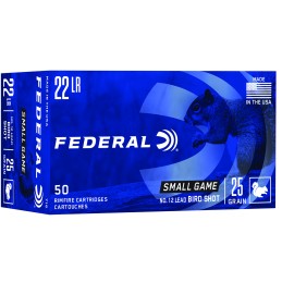 Federal 716 Small Game  Target  22 LR 25 gr 12 Lead Bird Shot 50 Per Box 50 Case