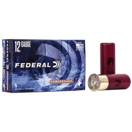 Federal F12700 PowerShok Magnum 12 Gauge 2.75 9 Pellets 1 316 oz 00 Buck Shot 5 Per Box 50 Case