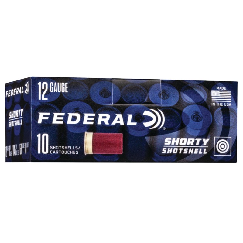 Federal SH1298 Shorty  12 Gauge 1.75 1516 oz 8 Shot 10 Per Box 10 Case