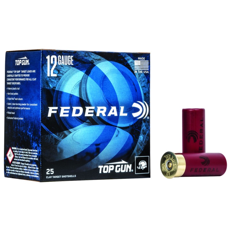 Federal TG1275 Top Gun  12 Gauge 2.75 1 18 oz 7.5 Shot 25 Per Box 10 Case