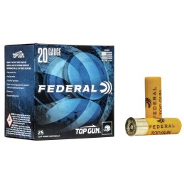 Federal TG2075 Top Gun  20 Gauge 2.75 78 oz 7.5 Shot 25 Per Box 10 Case