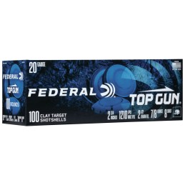 Federal TG201008 Top Gun  20 Gauge 2.75 78 oz 8 Shot 100 Per Box 2 Case