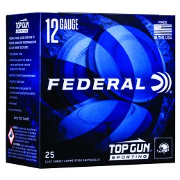 Federal TGSH128 Top Gun  12 Gauge 2.75 1 oz 8 Shot 25 Per Box 10 Case