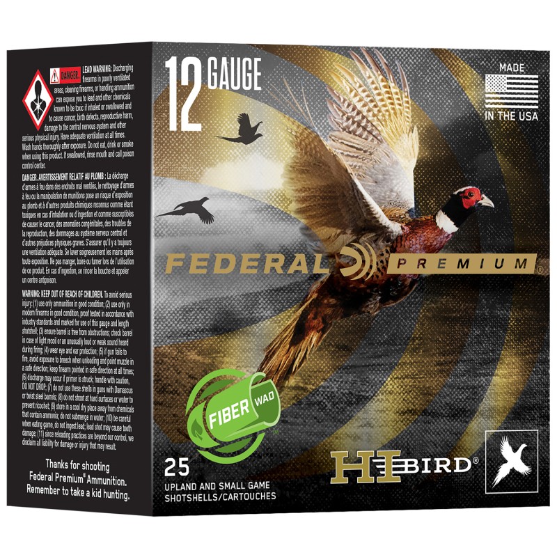 Federal HVFB12HW5 Federal Premium HiBird 12 Gauge 2.75 1 14 oz 25 Per Box 10 Case