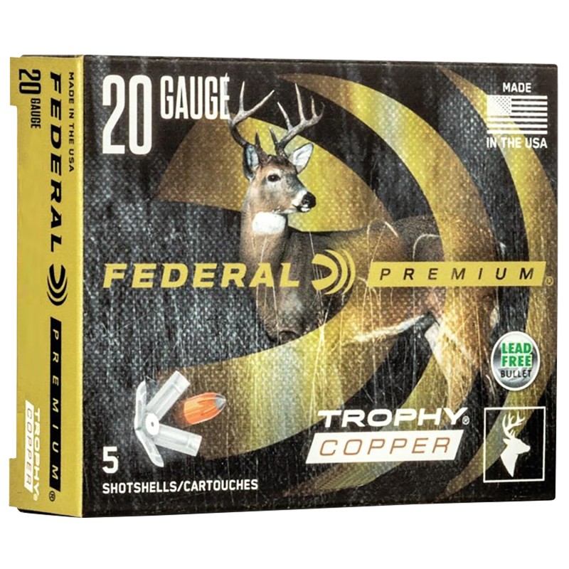 Federal P208FT   20 Gauge 2.75 Slug Shot 5 Per Box 10 Case