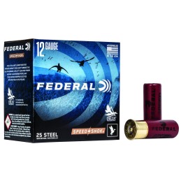 Federal WF1454 SpeedShok  12 Gauge 2.75 1 18 oz 4 Shot 25 Per Box 10 Case