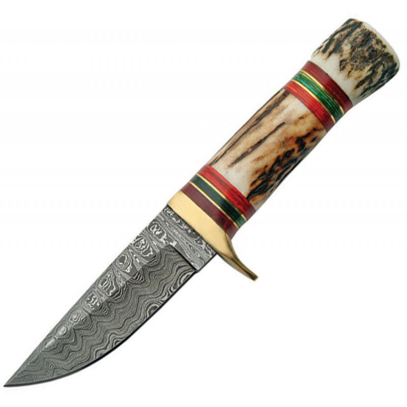 Damascus Hunter Stag Handle