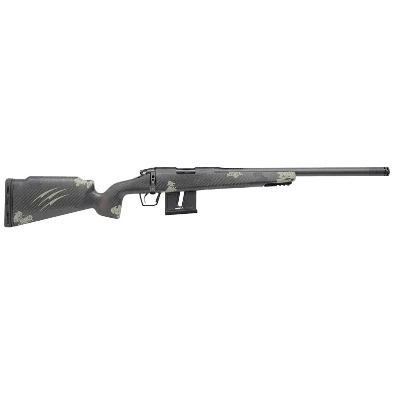 Fierce Firearms FRR17HMR18BF Carbon Razor  17 HMR Black Cerakote Forest Camo