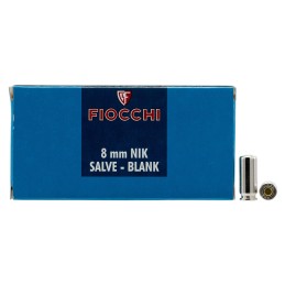 Fiocchi 8MMBLANK Pistol Blank 8mm 50 Per Box 20 Case