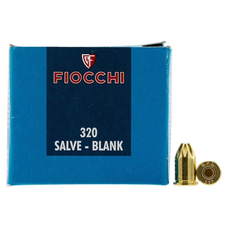 Fiocchi 320BLANK Pistol Blank 32 Rimmed 100 Per Box 30 Case