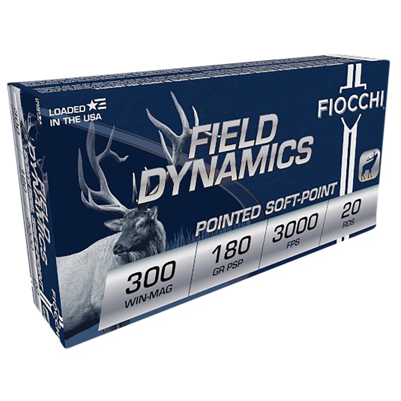 Fiocchi 300WMB Field Dynamics  300 Win Mag 180 gr PSP Interlock BT 20 Per Box 10 Case