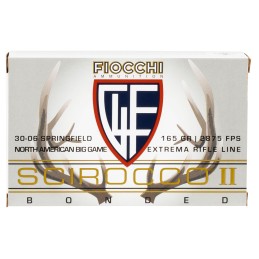 Fiocchi A3006SCA SCIROCCO BONDED Extrema 3006 Springfield 165 gr Swift Scirocco II Bonded 20 Per Box 10 Case