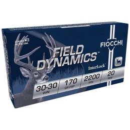 Fiocchi 3030C Field Dynamics InterLock 3030 Win 170 gr Flat Soft Point 20 Per Box 10 Case