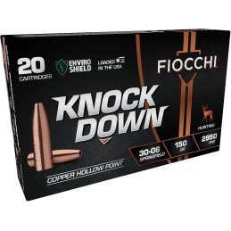 Fiocchi 3006CHA Knock Down Enviro Shield 3006 Springfield 150 gr Hollow Point 20 Per Box 10 Case