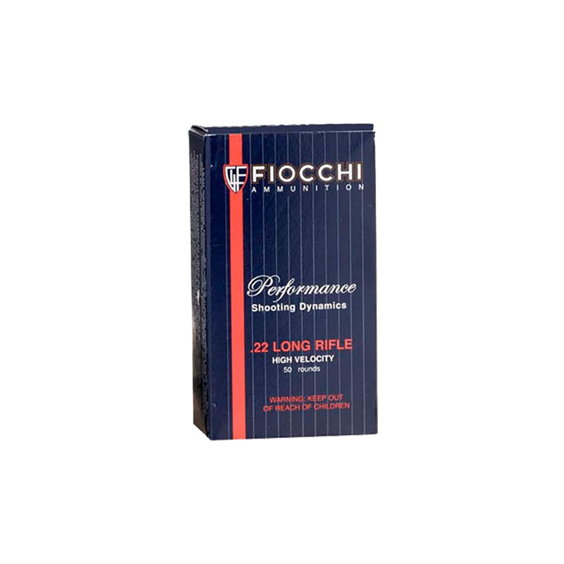 Fiocchi 22FHVCRN Field Dynamics High Velocity 22 LR 40 gr Copper Plated Solid Point 50 Per Box 100 Case