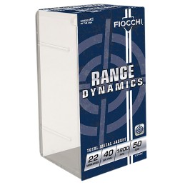 Fiocchi 22FWMC Field Dynamics Performance 22 WMR 40 gr Total Metal Jacket 50 Per Box40 Case