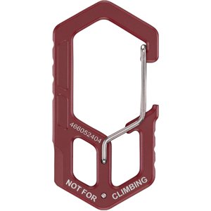 Carabiner Keychain Tool Red