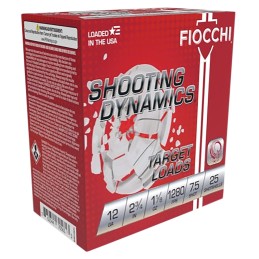 Fiocchi 12SDHV75 Shooting Dynamics Target 12 Gauge 2.75 1 18 oz 7.5 Shot 25 Per Box 10 Cs