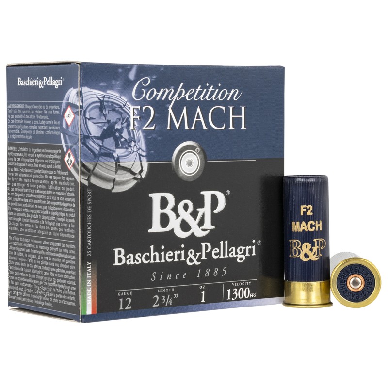 BP 12B1F2H7 Competition F2 Mach 12 Gauge 2.75 1 oz 7.5 Shot 25 Per Box 10 Case