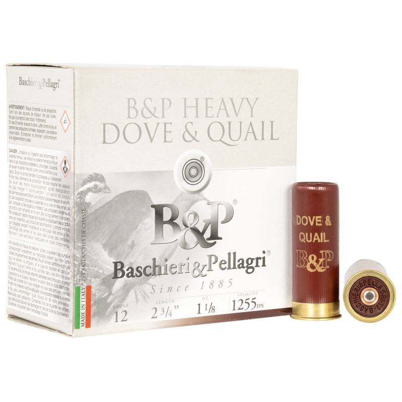 BP 12B18D6 Dove  Quail  12 Gauge 2.75 1 18 oz 6 Shot 25 Per Box 10 Case