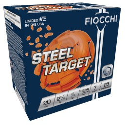 Fiocchi 20SLR7 Steel Target  20 Gauge 2.75 78 oz 7 Shot 25 Per Box 10 Case