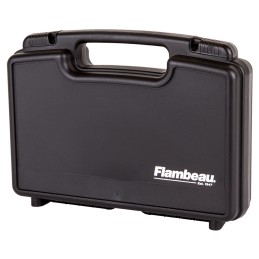 Flambeau 6450SC Safe Shot Pistol Case made of Polymer with Black Finish Egg Crate Foam Padding Integrated Handle  TSAAirline App