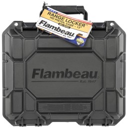 Flambeau 1312SN Range Locker Pistol Case made of Polymer with Black Finish  Foam Padding 12 L x 9 W x 4.60 D