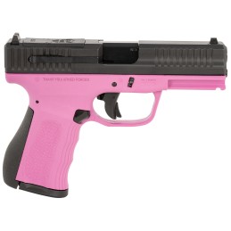 FMK FMKG49PK G3  9mm Luger 141 4 Stainless Steel Barrel Black Optic CutSerrated Carbon Steel Slide Pink Polymer Frame wPicatinny