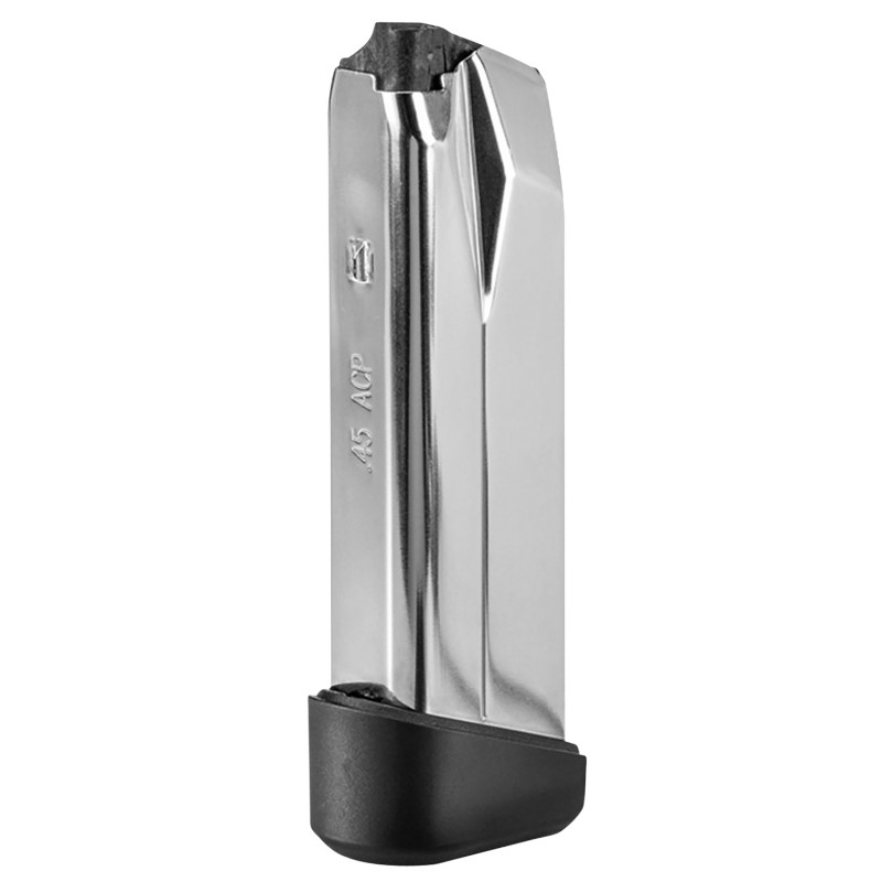 FN 20100735 545 Replacement Magazine 10rd 45 ACP Stainless Steel w Black Polymer Flush Floorplate Fits FN 545 Tactical