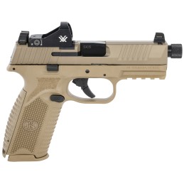 FN 66100847 509 Tactical 9mm Luger 101 4.50 Threaded Barrel Flat Dark Earth Polymer Frame wMounting Rail Optic Cut FDE Stainless