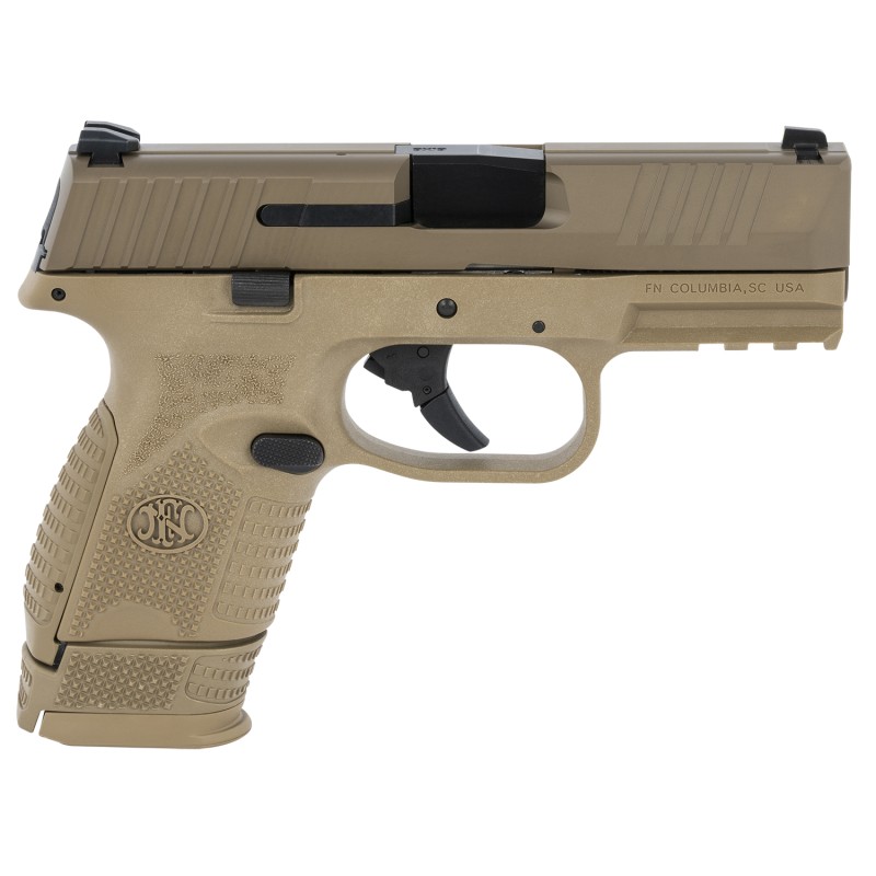 FN 66100818 509 Compact 9mm Luger 3.70 Barrel 121 Or 151 Flat Dark Earth Polymer Frame With Mounting Rail Flat Dark Earth Stainl