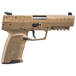 FN 66101275 FiveseveN MRD 5.7x28mm  4.80 Barrel 201 Flat Dark Earth Polymer Frame With Mounting Rail  Serrated Trigger Guard Opt