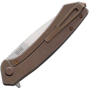 Skimen Framelock Bronze