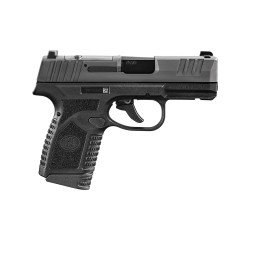 FN 66101414 Reflex MRD MicroCompact Frame 9mm Luger 101 3.30 Black Target Crown Steel Barrel Black PVD Optic ReadySerrated Steel