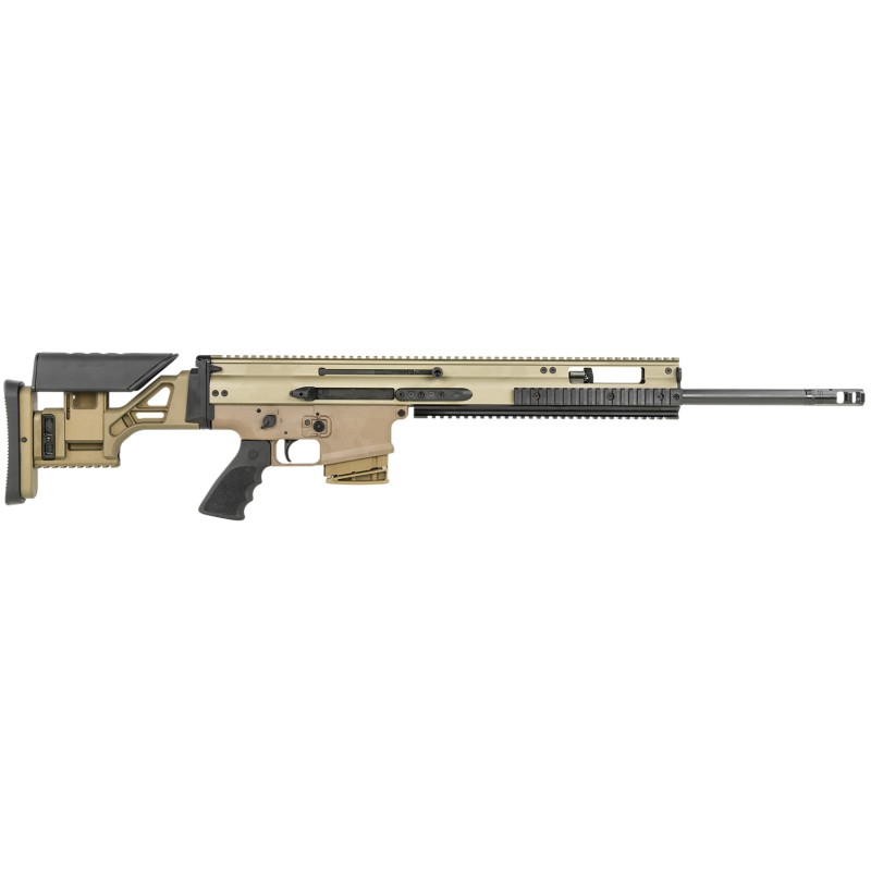 FN 381005432 SCAR 20s NRCH 6.5 Creedmoor 101 20 Black Steel Barrel Flat Dark Earth Anodized Picatinny Rail Aluminum Receiver Fla