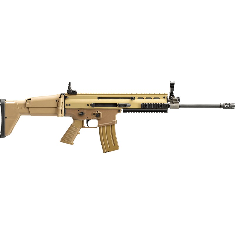 FN 986012 SCAR 16s NRCH 5.56x45mm NATO 16.25 Barrel 101 Flat Dark Earth Anodized Receiver  FDE Telescoping SideFolding Stock Wit