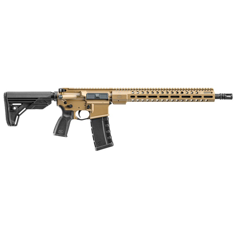 FN 36100642 FN 15 Tac3 5.56x45mm NATO 16 ChromeLined Barrel 301 FDE Anodized RecMLOK Handguard Black 6 Position Collapsible Stoc