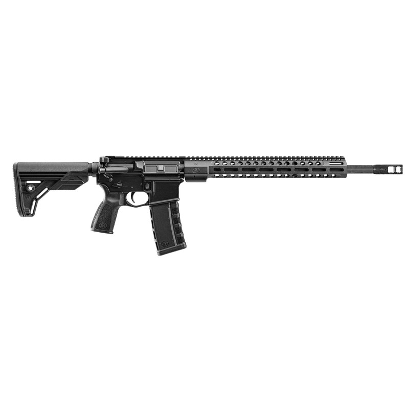 FN 36100669 FN 15 DMR3 5.56x45mm NATO 18 Barrel 301 Black Anodized Receiver Black  OEM Stock  Grip Optics Ready