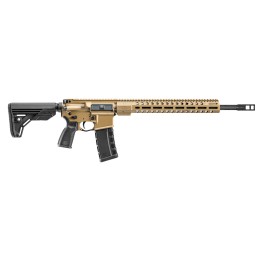 FN 36100676 FN 15 DMR3 5.56x45mm NATO 18 Barrel 301 FDE Cerakote Receiver Black OEM Stock  Grip Optic Ready