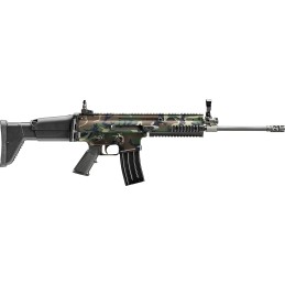 FN 3810169901 SCAR 16S 5.56x45mm NATO 301 16.25 Compensated Barrel Picatinny Rail Aluminum Receiver Woodland Camo Synthetic Adj 