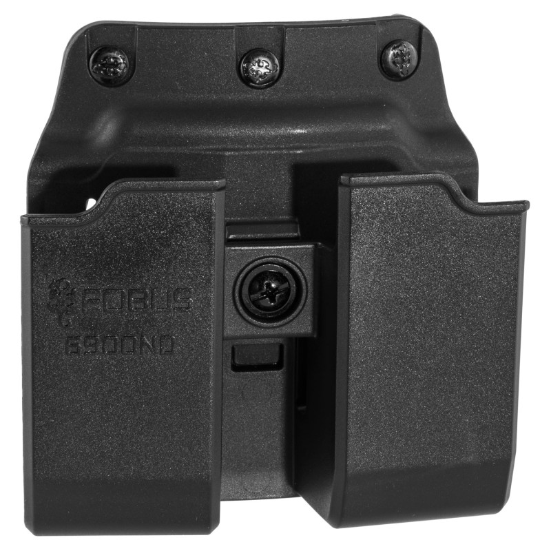 Fobus 6900NDBH Double Mag Pouch  Black Polymer Paddle Compatible w GlockHK USP