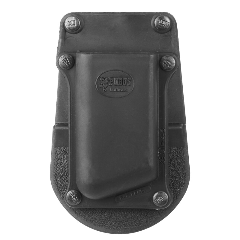 Fobus 390145 Single Mag Pouch  Black Polymer Paddle Compatible w Single Stack1911 Belts 1.75 Wide