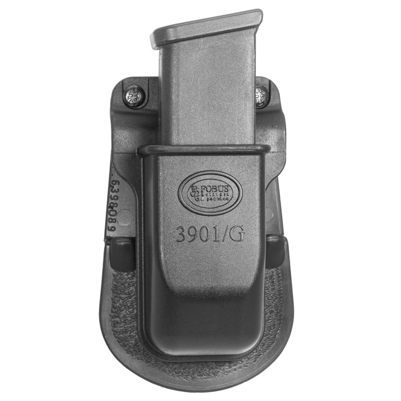 Fobus 3901G Single Mag Pouch  Black Polymer Paddle Compatible w Double StackGlock Belts 1.75 Wide