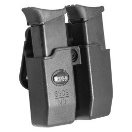 Fobus 6909NDBH Double Mag Pouch  Black Polymer Paddle Compatible w 9mm40Except Glock